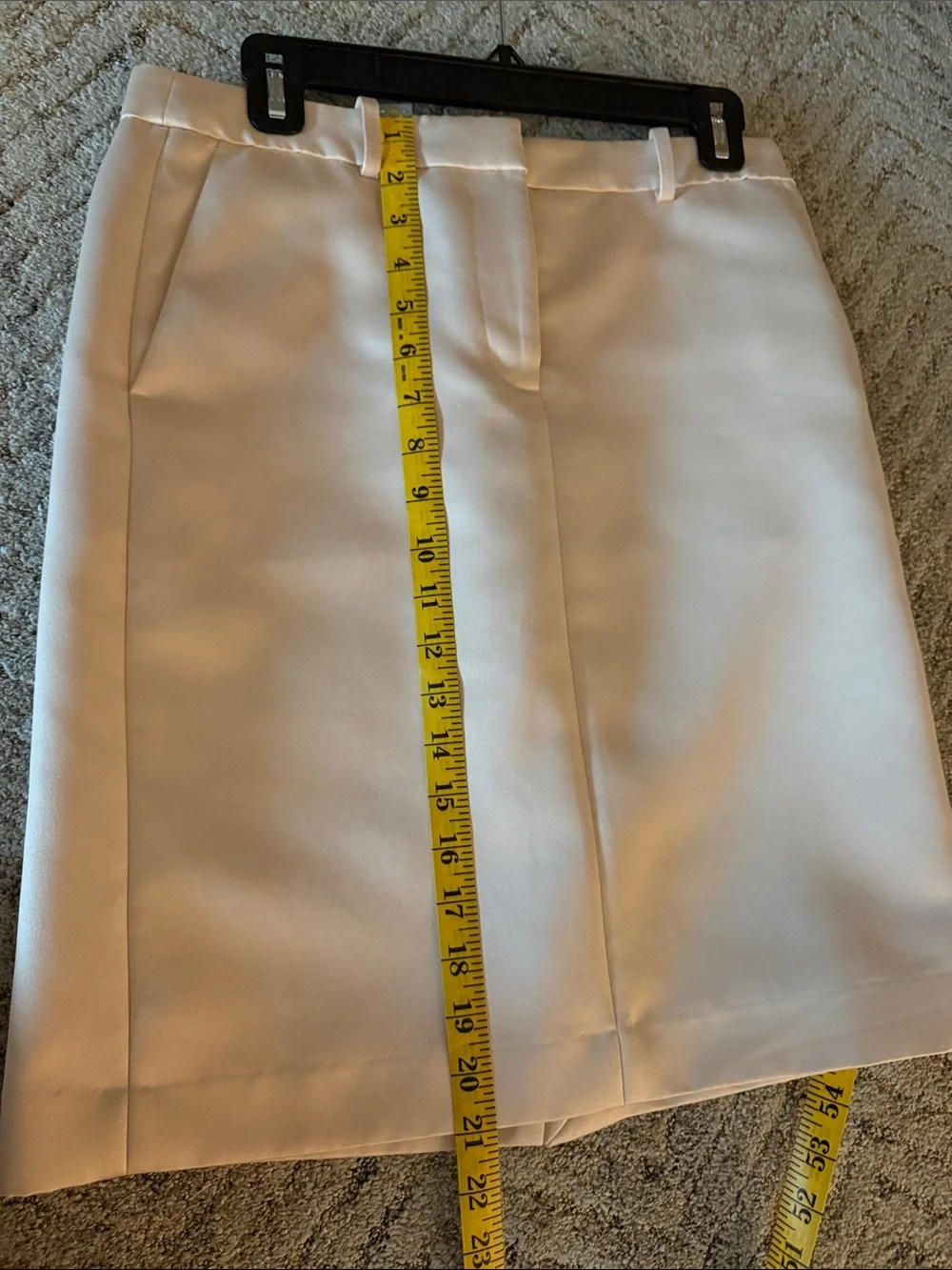 JCrew satin pencil skirt (trouser style)